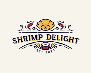 Shrimp Seafood Cuisine logo design