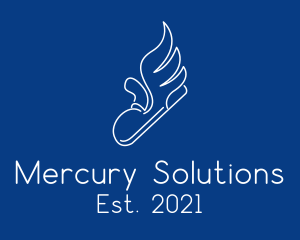 Mercury - Hermes Wing Shoe logo design