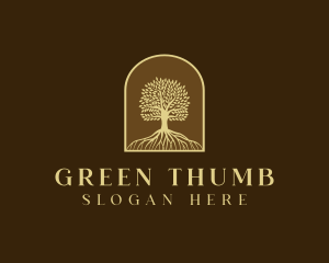 Horticulture - Tree Roots Plant logo design