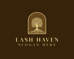 Tree Roots Plant logo design