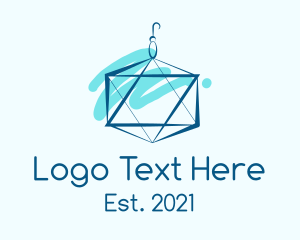 Crystal - Star Hexagon Earring logo design