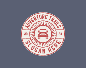 Rustic Adventure Truck logo design