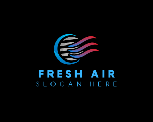 Hot Cold Ventilation logo design