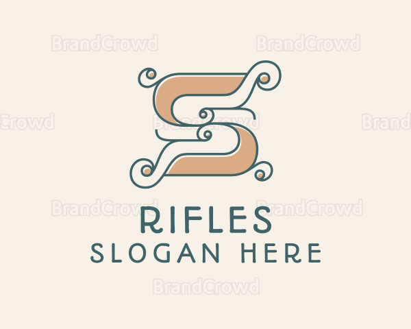 Elegant Fashion Swirl Letter S Logo