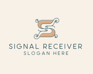 Elegant Fashion Swirl Letter S logo design