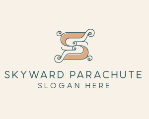 Elegant Fashion Swirl Letter S logo design