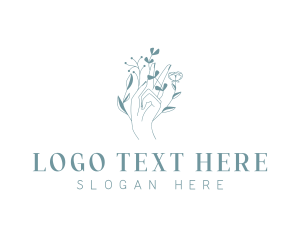 Flower Arrangement - Holistic Wellness Flower logo design
