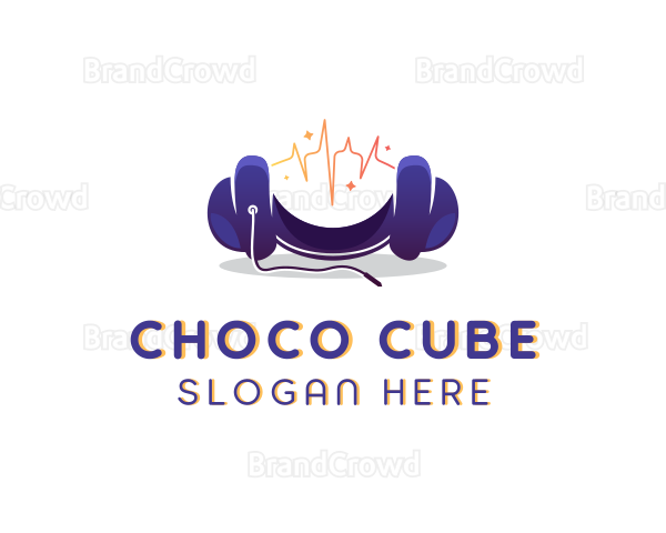 Headphones DJ Audio Logo
