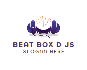 Dj - Headphones DJ Audio logo design