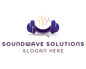 Audio - Headphones DJ Audio logo design