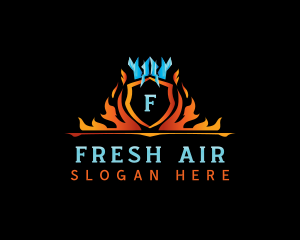 Fire Ice Ventilation logo design