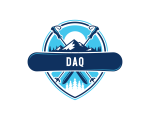 Ski Snowboard Sport Logo