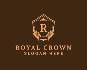 Royal Crown Shield University logo design