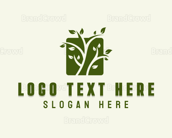 Eco Garden Tree Logo