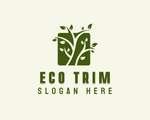 Eco Garden Tree logo design