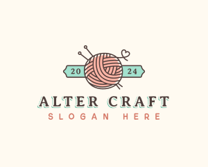 Crochet Yarn Thread logo design