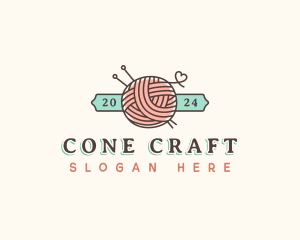 Crochet Yarn Thread logo design