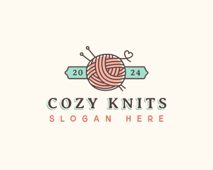 Crochet Yarn Thread logo design