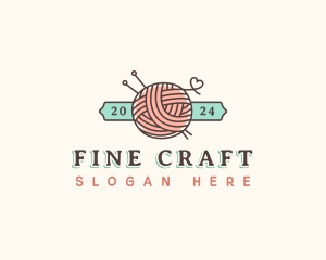 Crochet Yarn Thread logo design