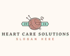 Crochet Yarn Thread logo design