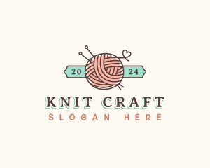 Crochet Yarn Thread logo design