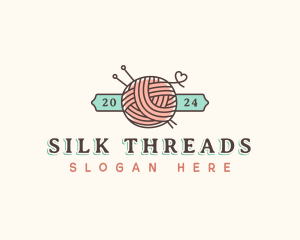 Crochet Yarn Thread logo design