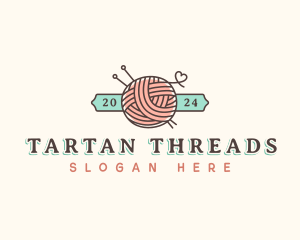 Crochet Yarn Thread logo design