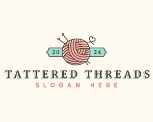 Crochet Yarn Thread logo design