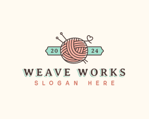 Crochet Yarn Thread logo design