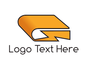 Online Learning - Yellow Thunder Book logo design
