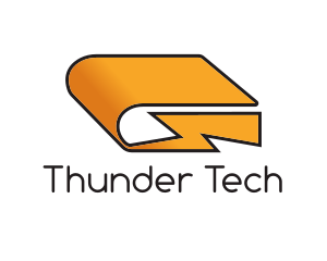 Yellow Thunder Book logo design