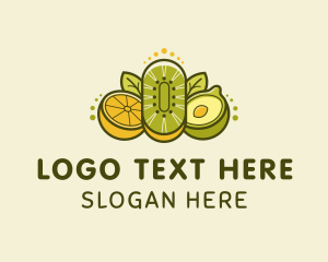 Alligator Pear - Healthy Food Fruits logo design