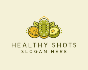 Healthy Food Fruits logo design