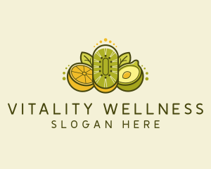 Healthy Food Fruits logo design