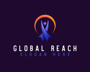 Reach - Human Career Award logo design