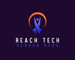 Reach - Human Career Award logo design