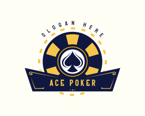 Poker - Poker Spade Casino logo design