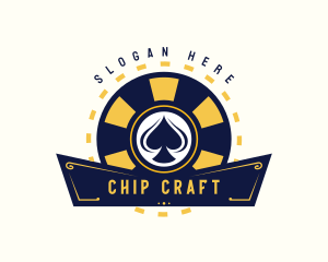 Poker Spade Casino logo design