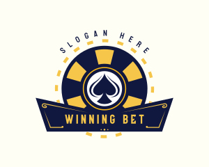 Bet - Poker Spade Casino logo design