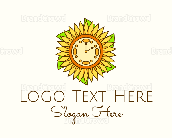 Sunflower Wellness Time Logo