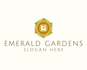 Sunflower Wellness Time  logo design