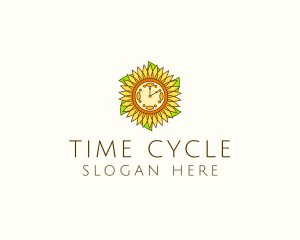 Sunflower Wellness Time  logo design