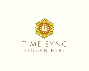 Sunflower Wellness Time  logo design