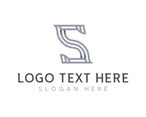 Stripe - Architect Designer Studio Letter S logo design