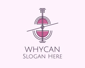 Wine Tasting - Wine Glass Cello logo design