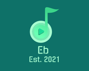 Audio Transcriber - Music Note Playlist logo design