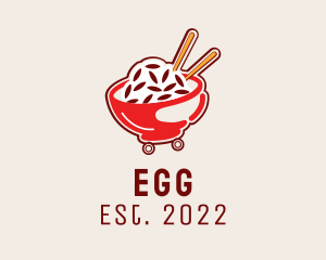 Chinese - Oriental Rice Food Cart logo design