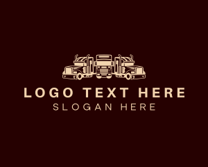 Trailer Truck - Freight Delivery Trucking logo design
