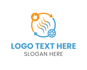 Mechanic - Heating Cooling Cycle logo design