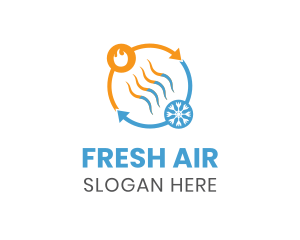 Heating Cooling Cycle logo design